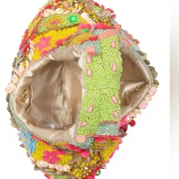 Handcrafted in India Neon Colorful Beaded Bag RARE NEW RELEASE Tik Tok Viral NWT - Picture 4 of 6